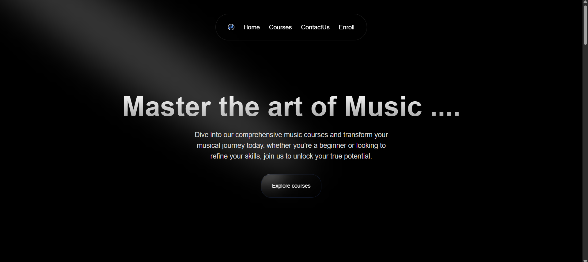 Music Academy Website